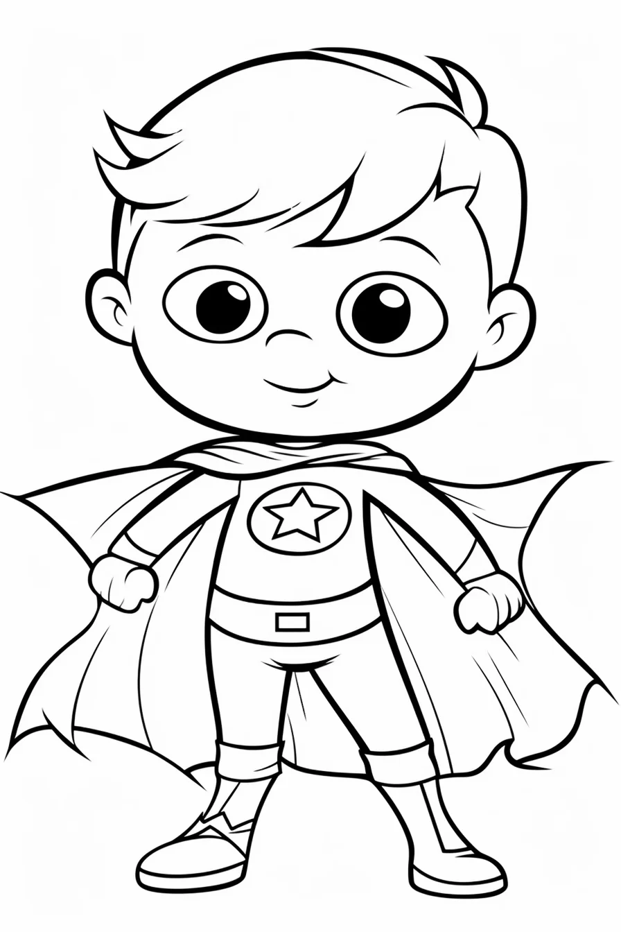 Full page superhero coloring pages