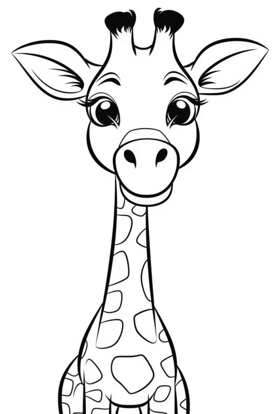 Giraffe Coloring Pages for Adults