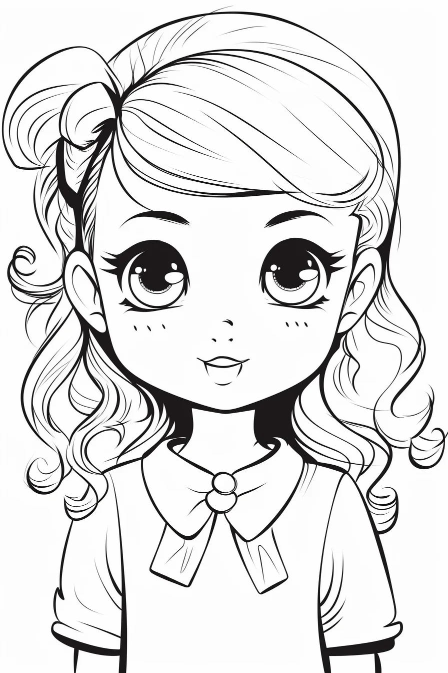 Girl Coloring Pages for Kids Free Printable