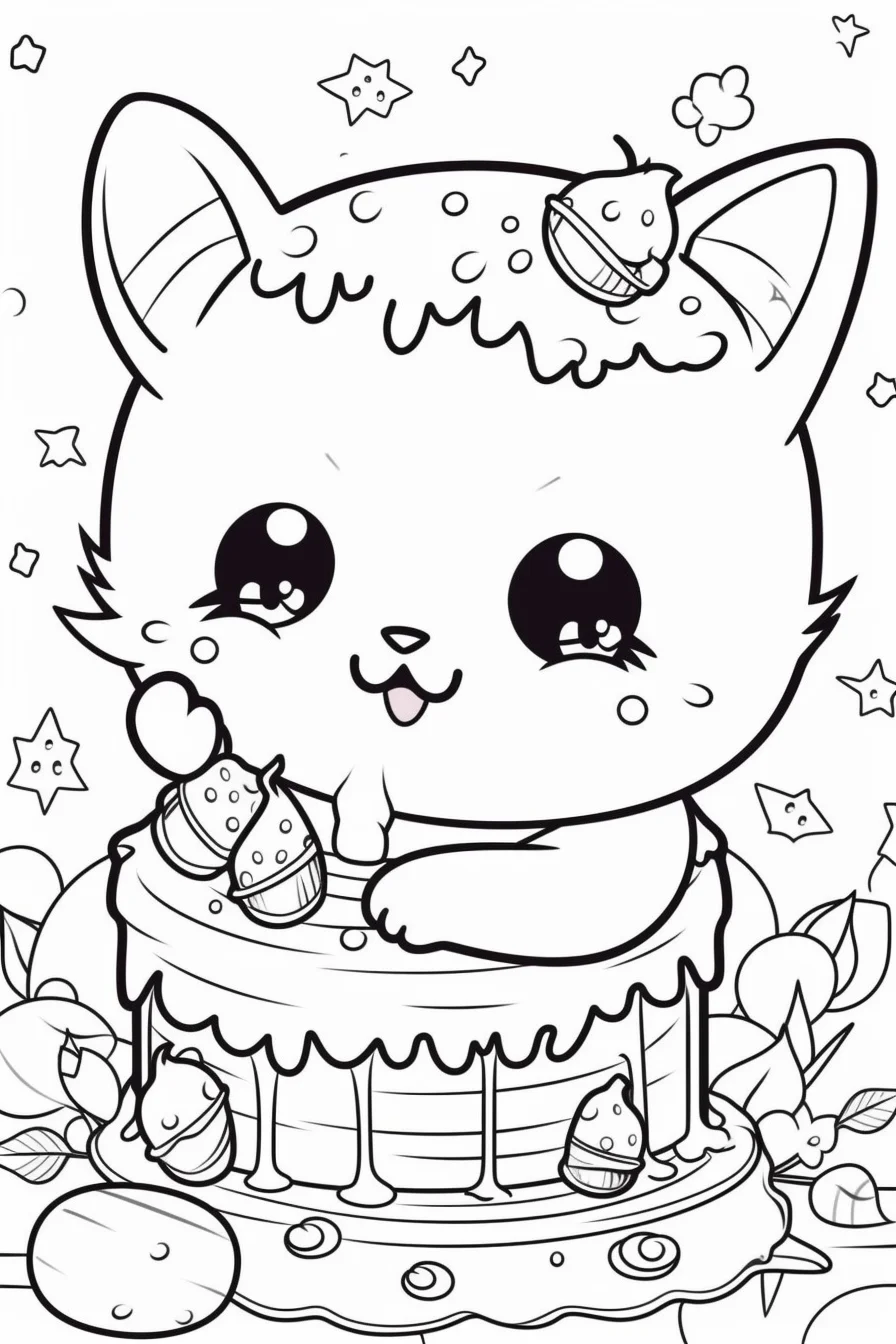 Happy Birthday Coloring Pages for Kids