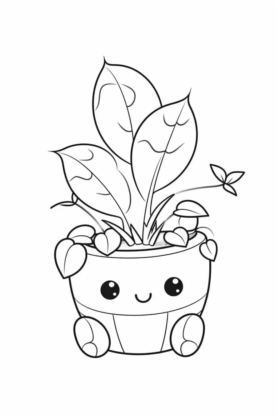 Houseplant Coloring Pages