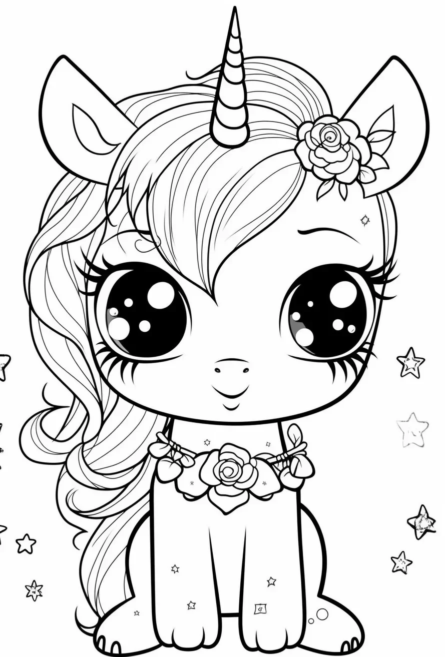 Unicorn Coloring Pages For Girls