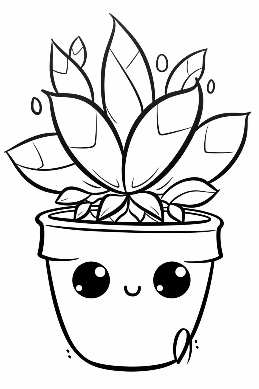 Kindergarten Plant Coloring Pages