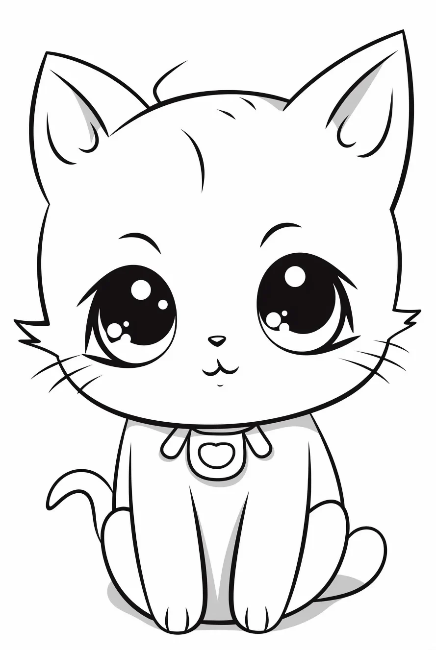 Kitty coloring pages for adults