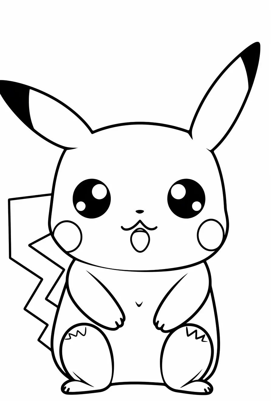 Pikachu coloring pages for boys