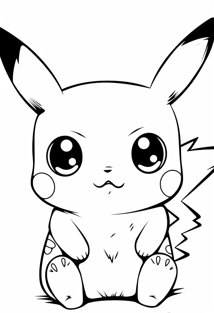 Pikachu coloring pages pokemon