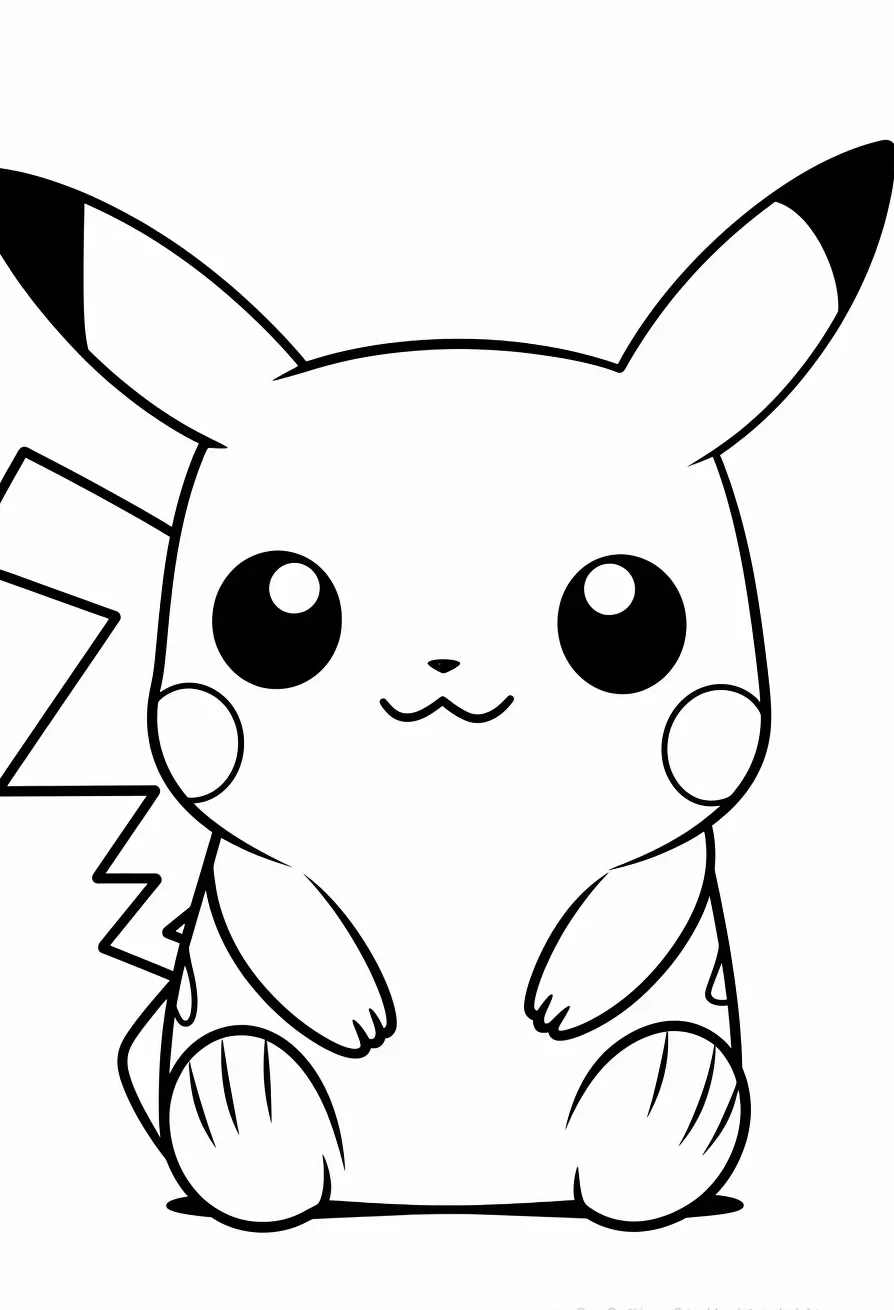 Pikachu coloring pages printable