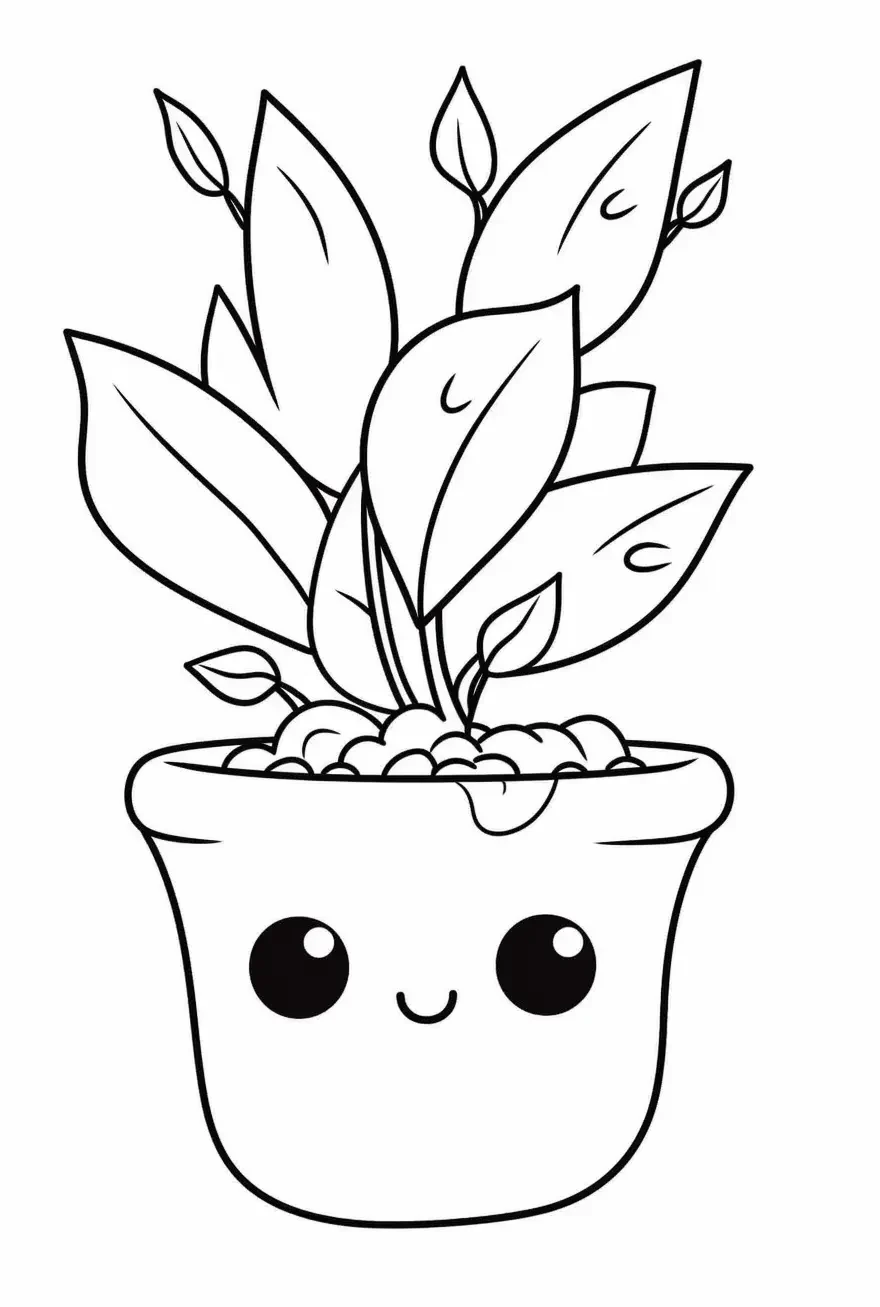 Plant Coloring Pages for Kids