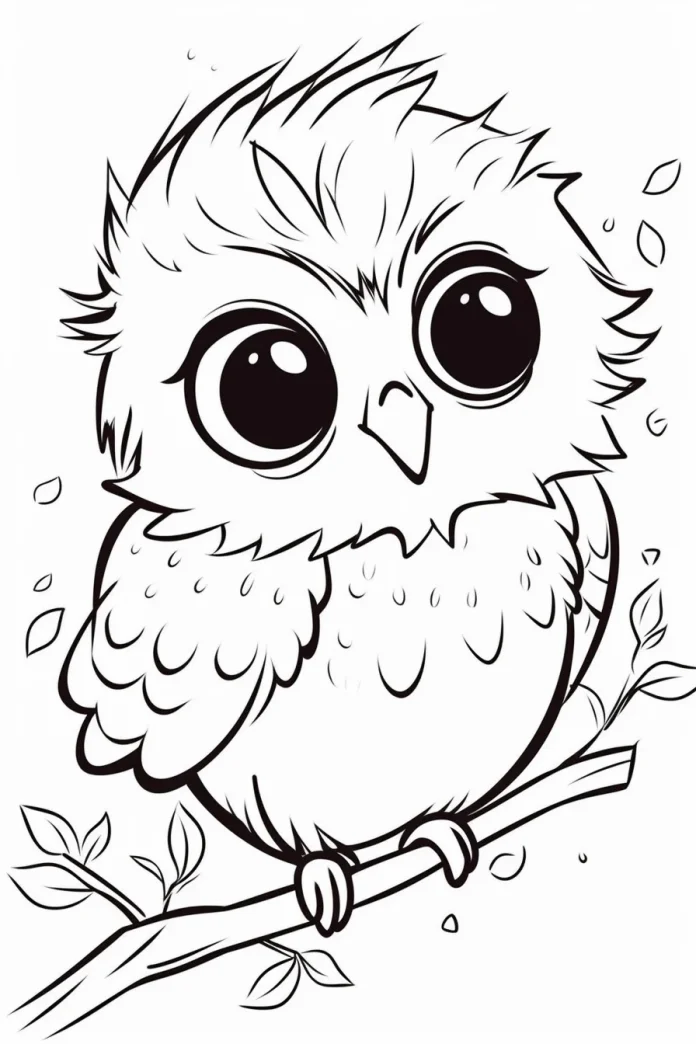 Preschool Bird Coloring Pages for Kids