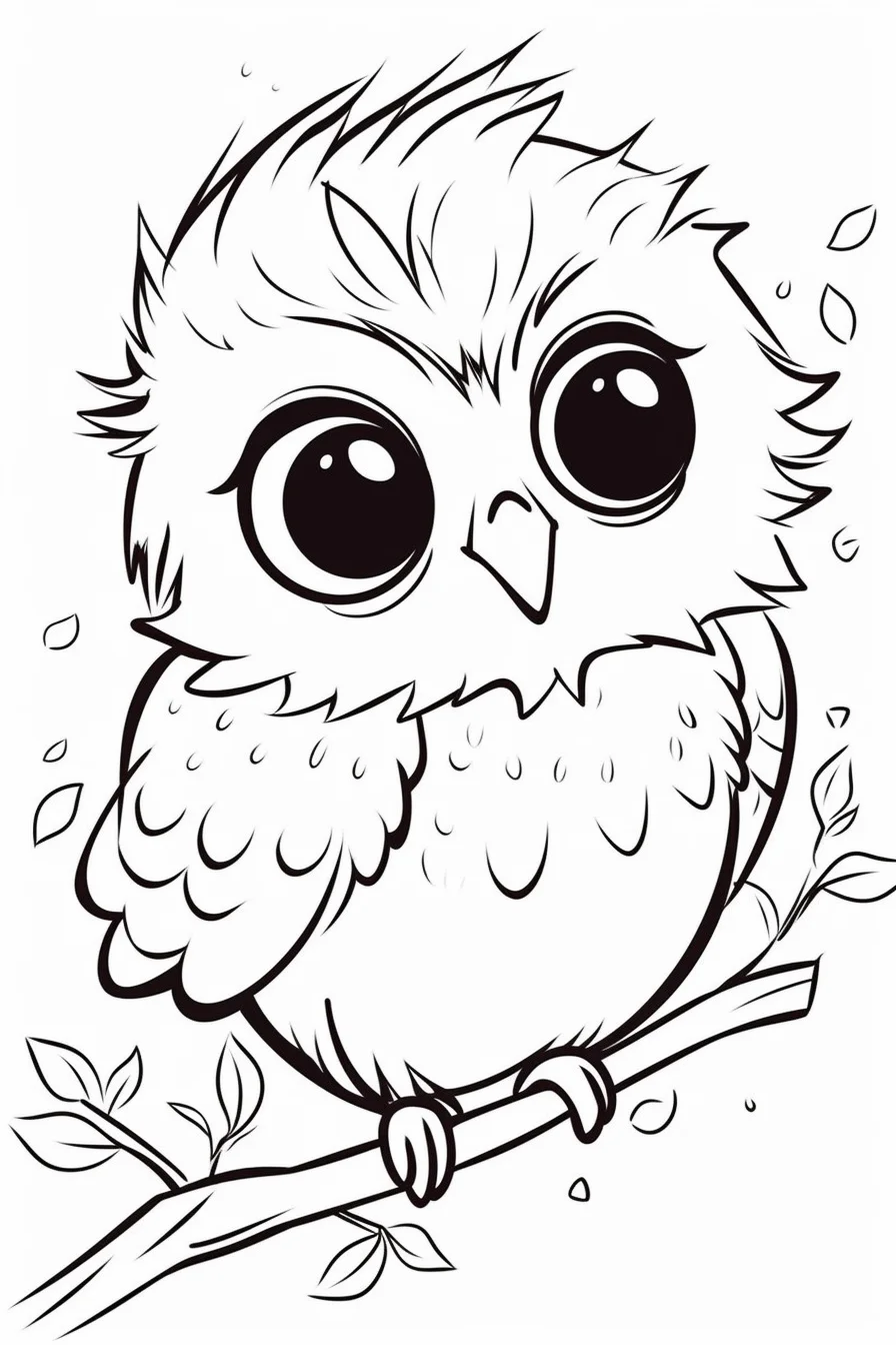 simple bird coloring pages