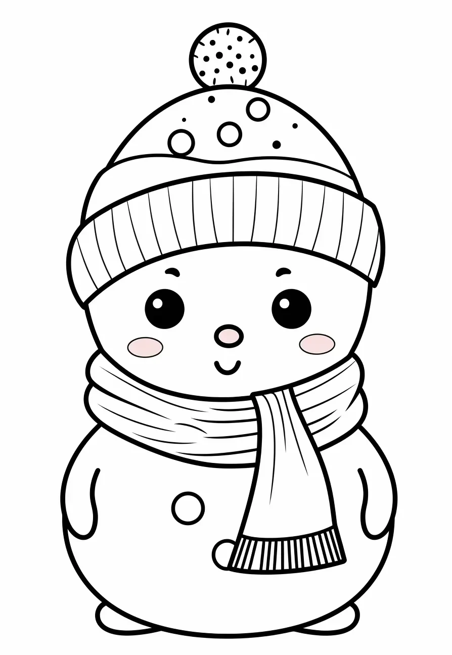 Preschool Snowman Coloring Pages