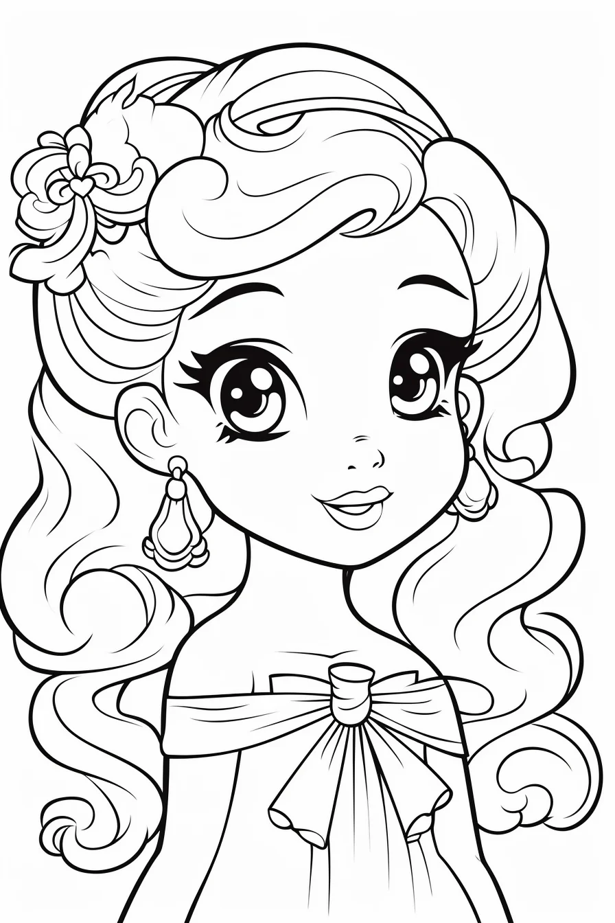 Princess coloring pages for girls printable