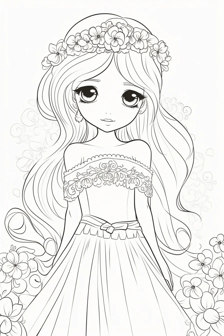 Princess coloring pages for preschoolers CUTE