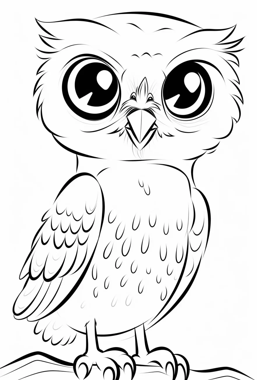 Printable Cute Bird Coloring Pages