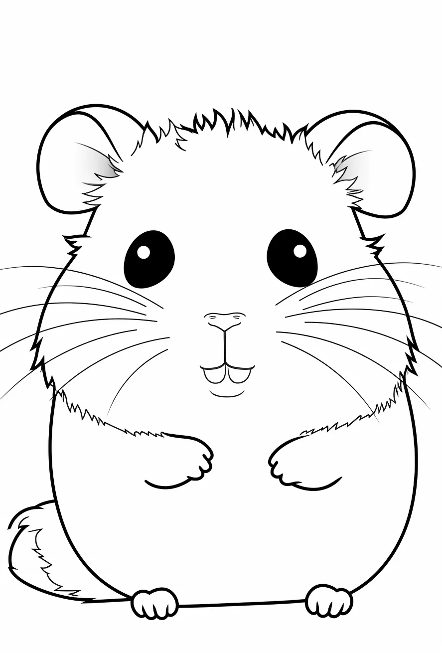 Printable Hamster Coloring Pages