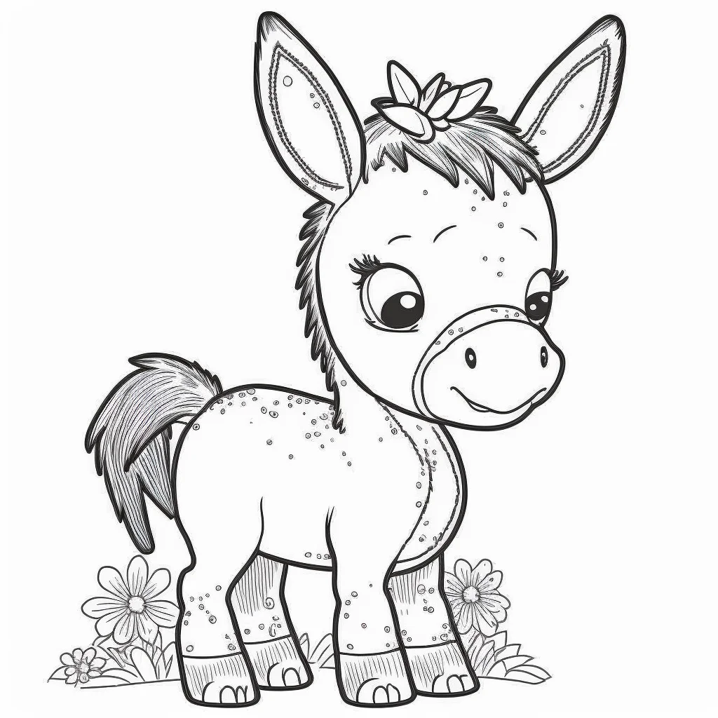 Printable Wonky Donkey Coloring Pages