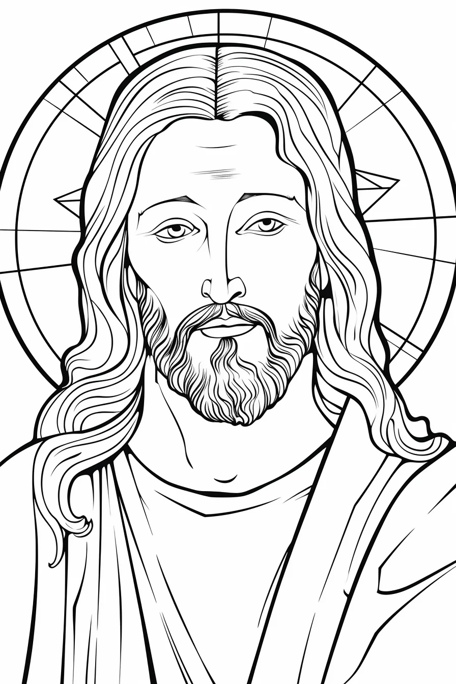 Printable jesus coloring pages for kids