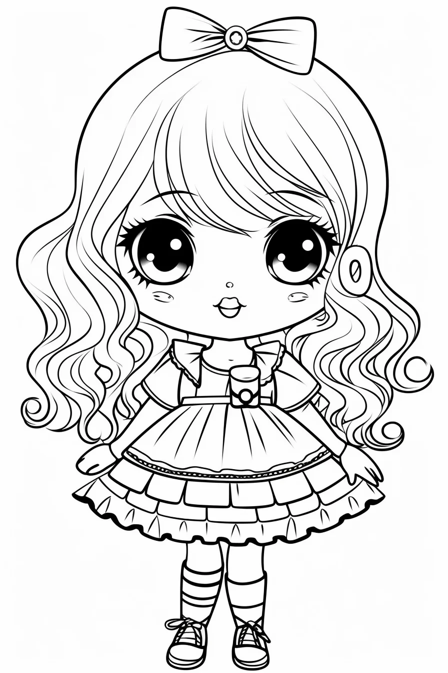 Printable lol doll coloring pages
