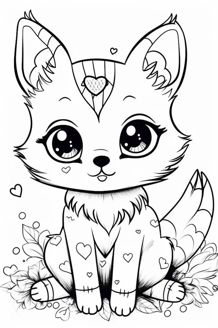 Puppy Cute Animal Coloring Pages