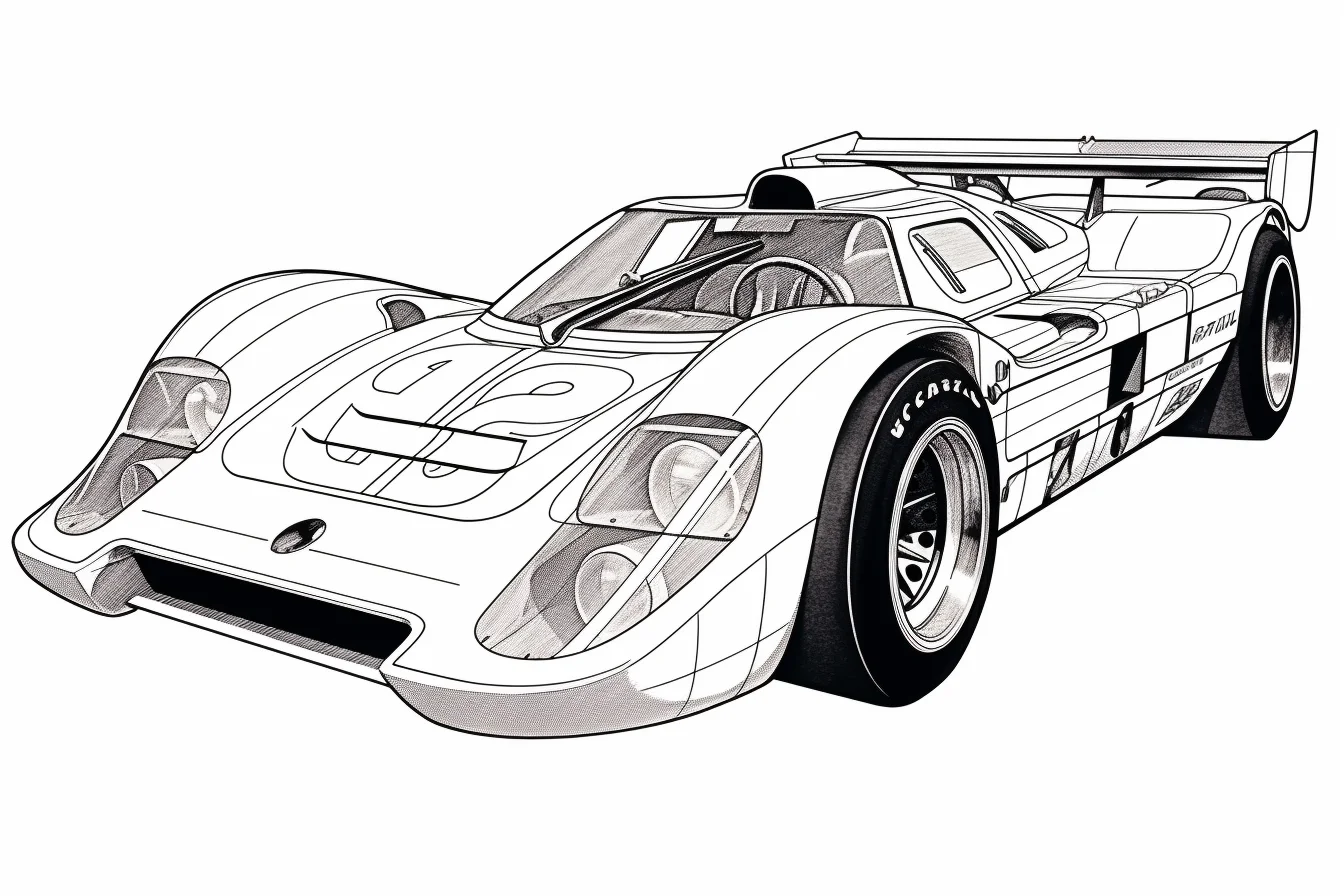 Race car coloring pages printable