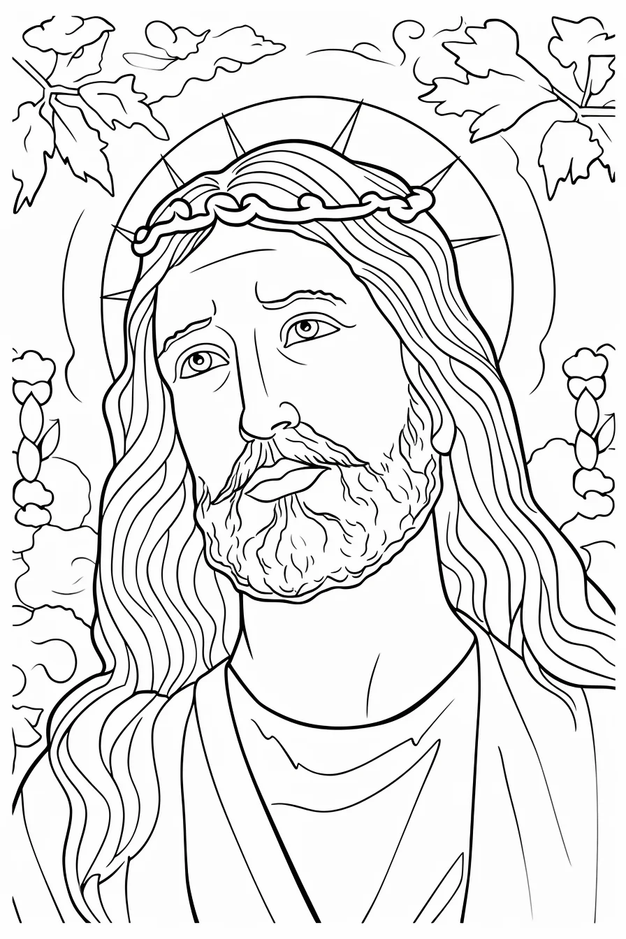 Sunday school jesus coloring pages for kids