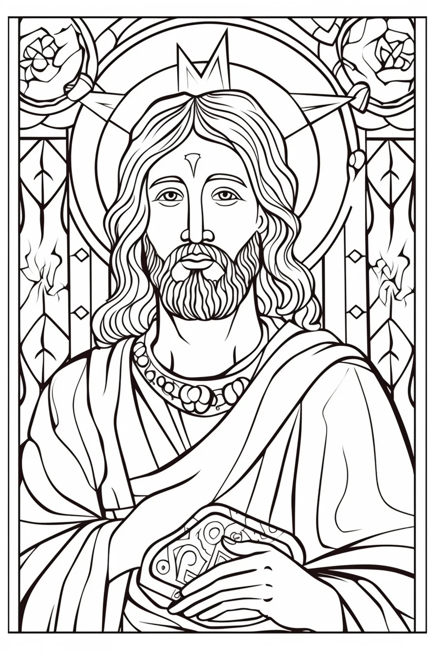 Sunday school jesus coloring pages printable