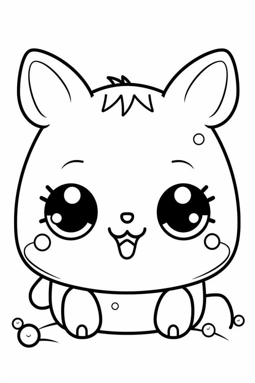Animal coloring pages cute