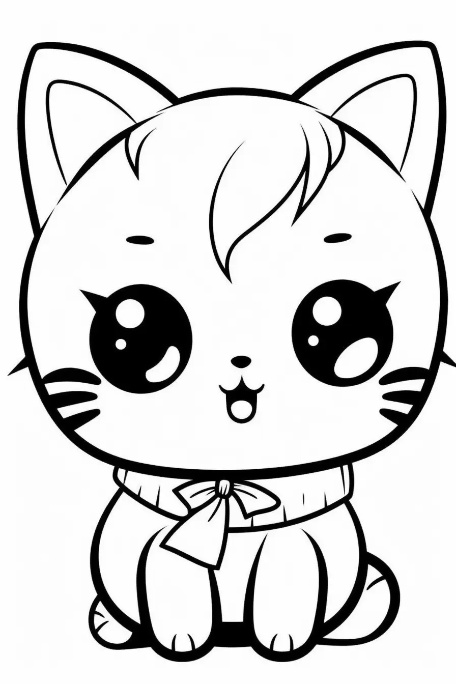 Cat Coloring Pages for Adults