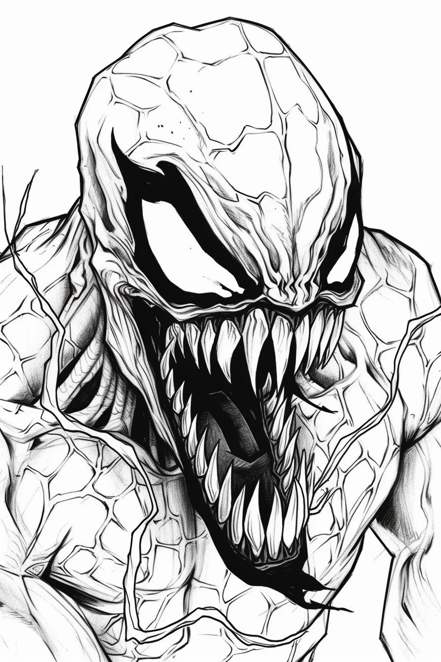 Cool venom coloring pages spiderman