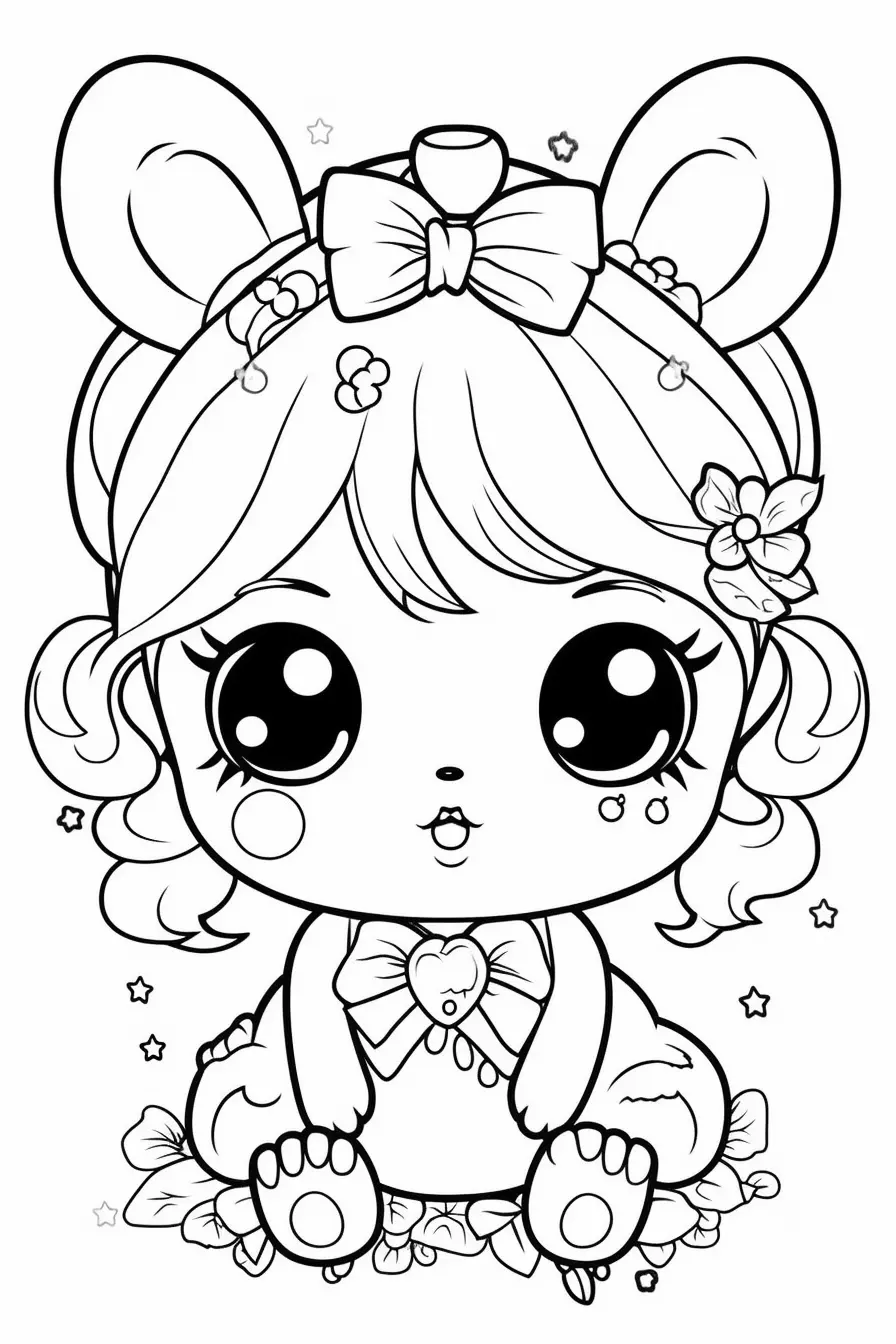 Cute Girl Coloring Pages