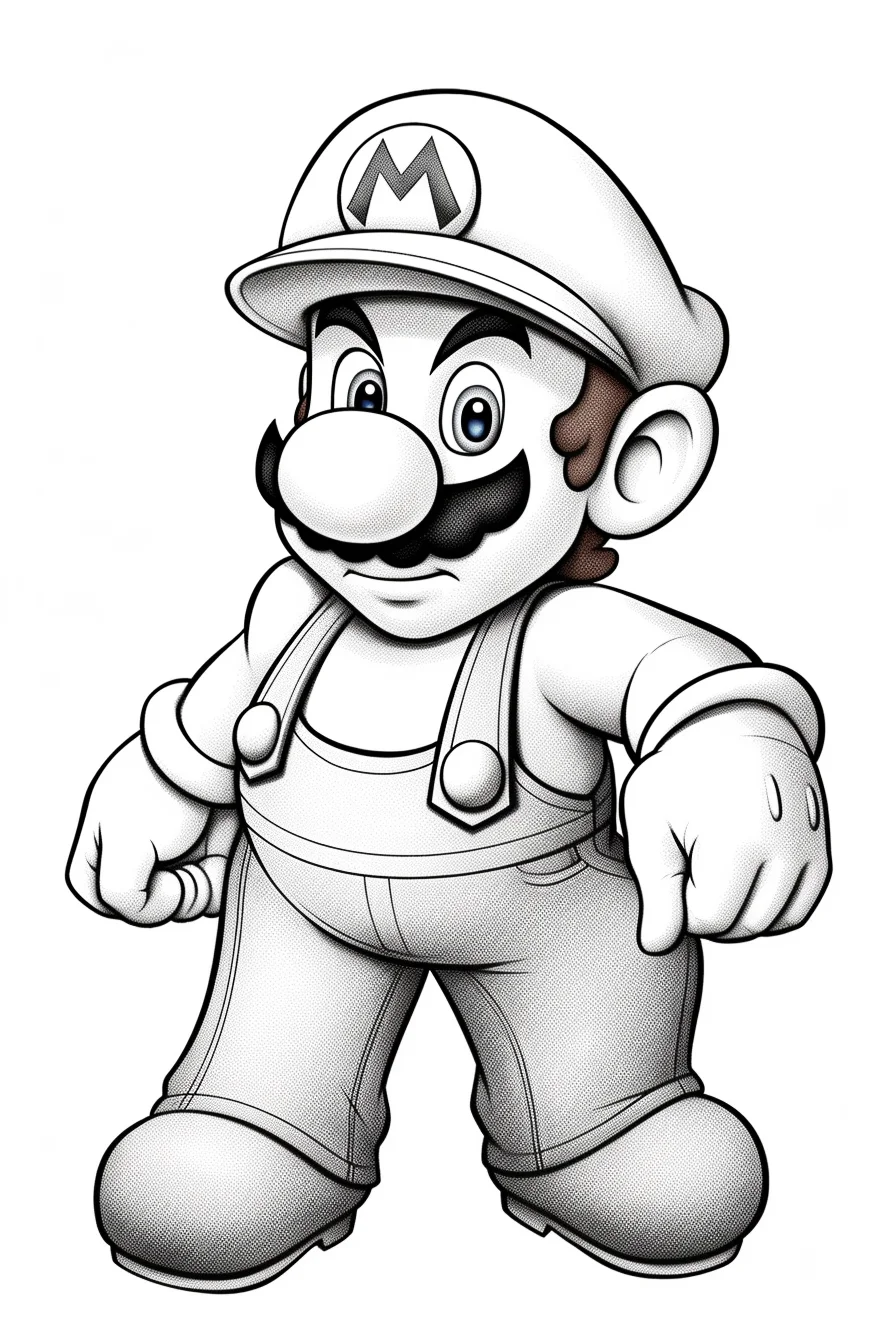 Easy The Super Mario Bros Movie coloring pages free