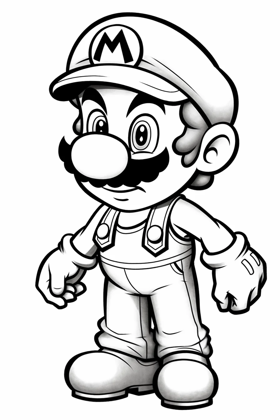 Easy The Super Mario Bros. Movie coloring pages free printable
