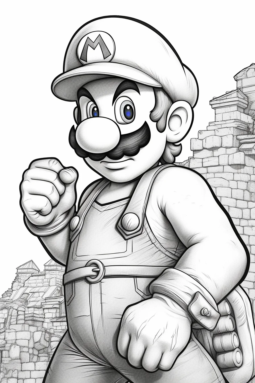 Easy The Super Mario Bros. Movie coloring pages