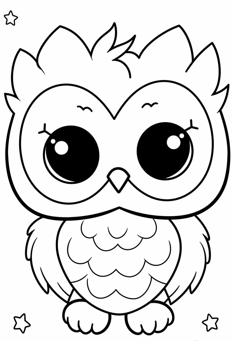 Easy cute baby animal coloring pages