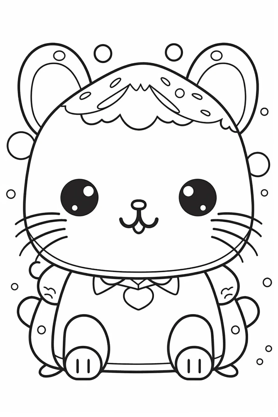 Easy cute coloring pages