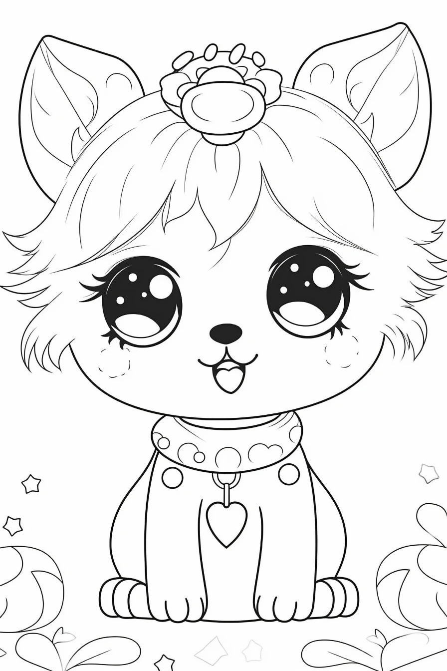 Free printable cute animal coloring pages