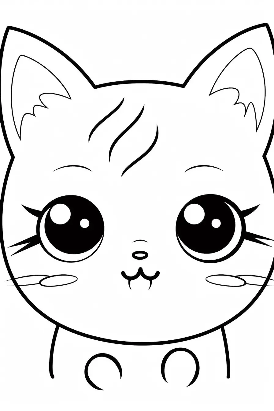 Kitten Cute Cat Coloring Pages