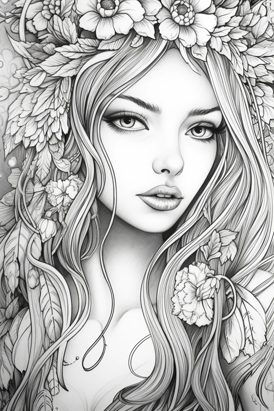 Teen Girl Coloring Pages