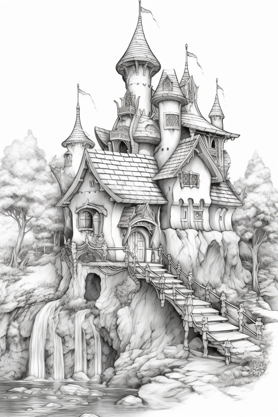 classic fairy tale coloring pages