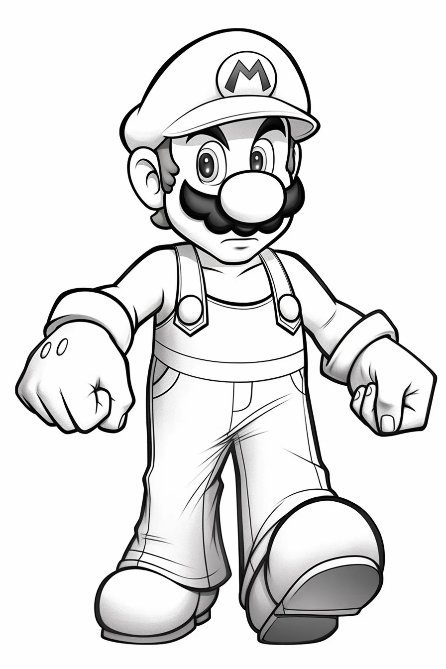 coloring sheet mario coloring pages printable