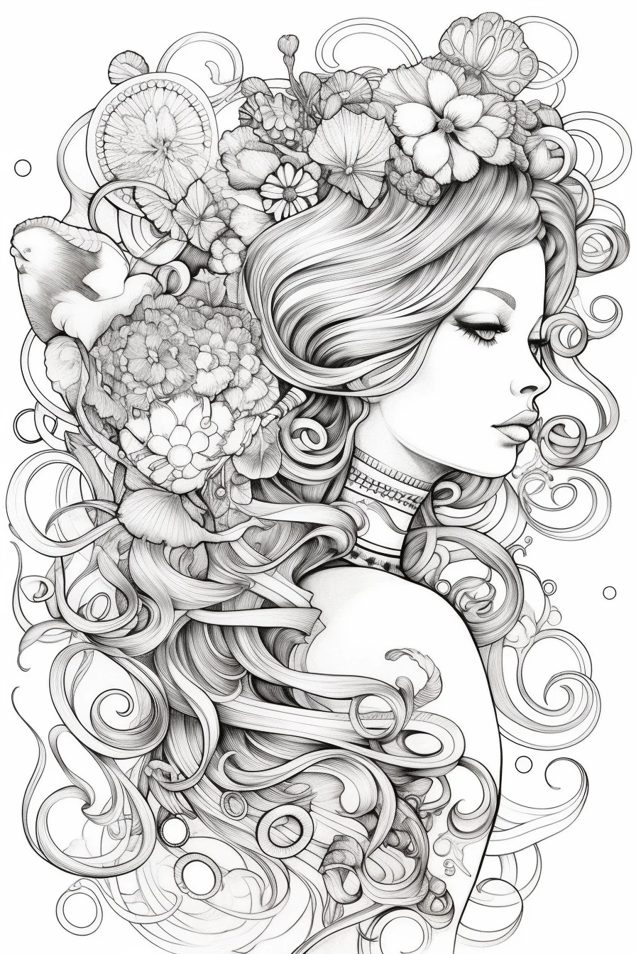 cool coloring pages for girls