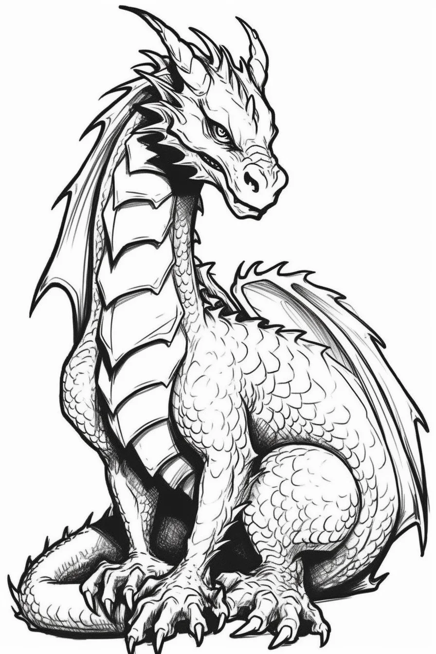 cool dragon coloring pages