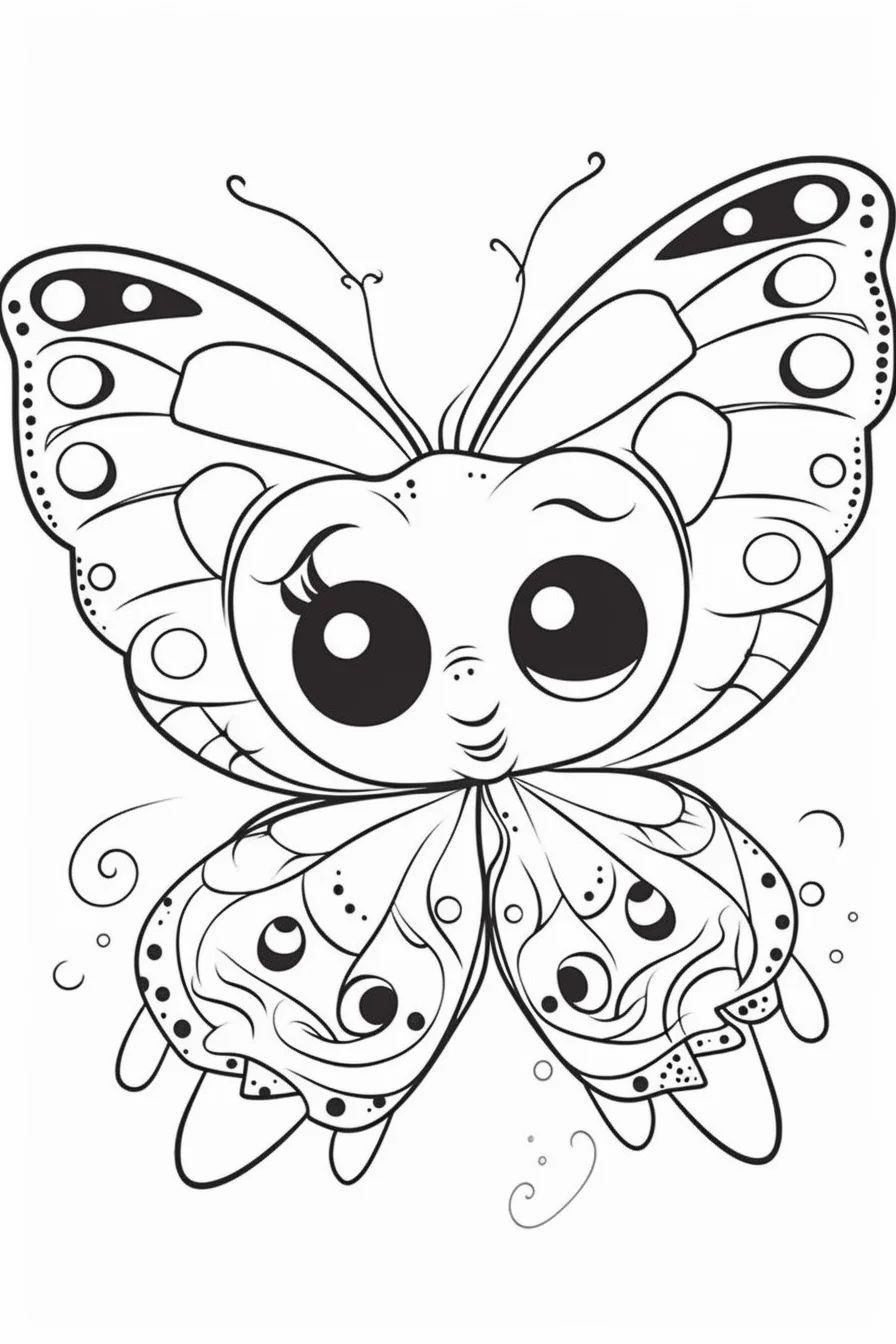 cute butterfly coloring pages printable
