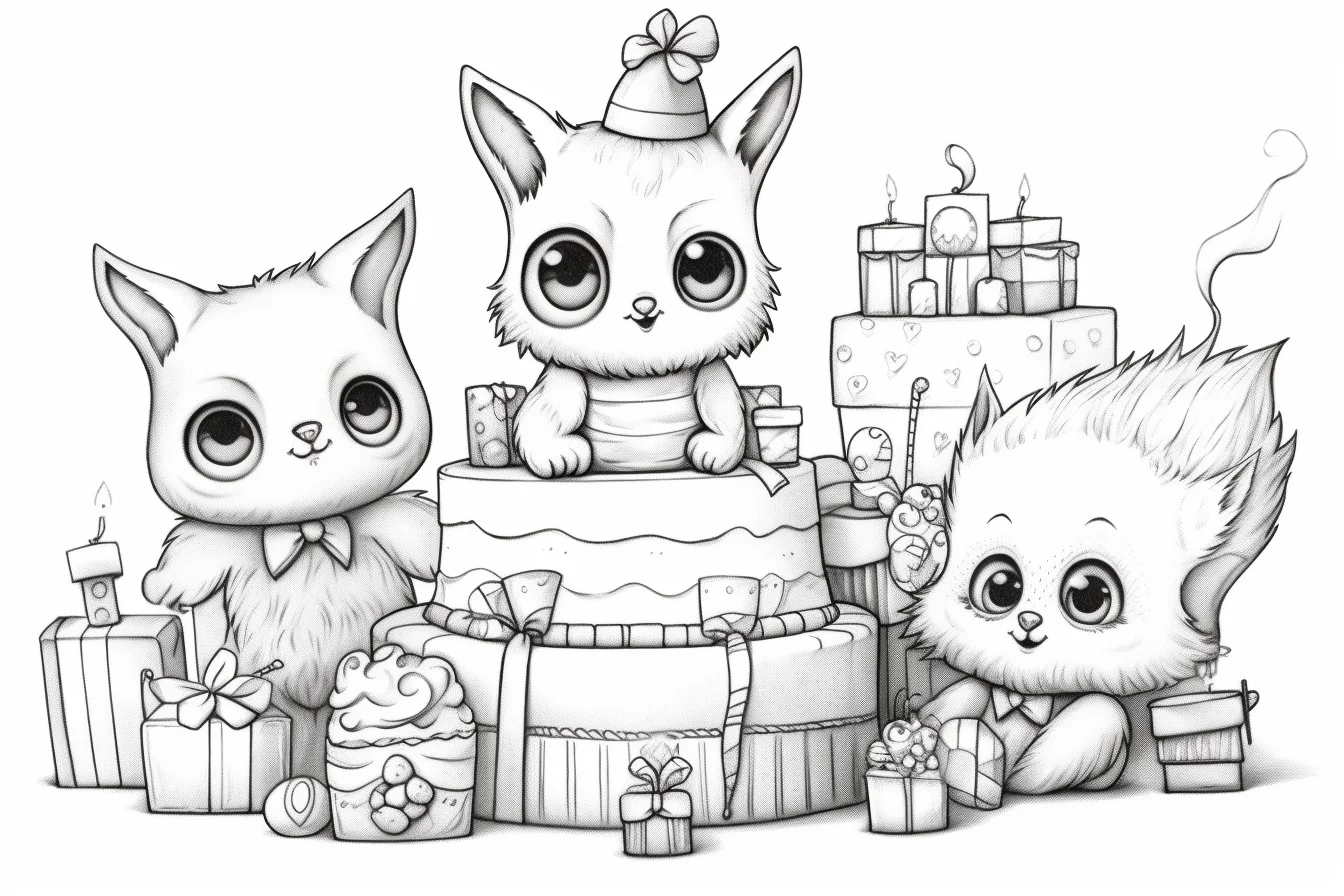 cute happy birthday coloring pages for kids