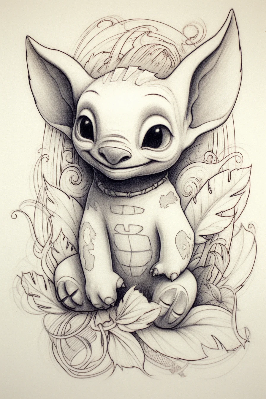 cute lilo and stitch coloring pages