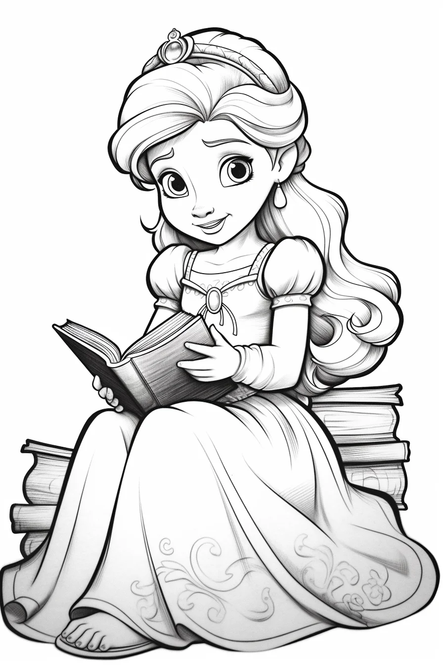 cute princess coloring pages