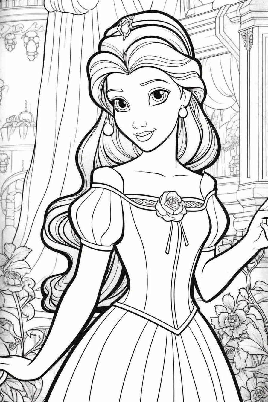 disney princess coloring pages printable