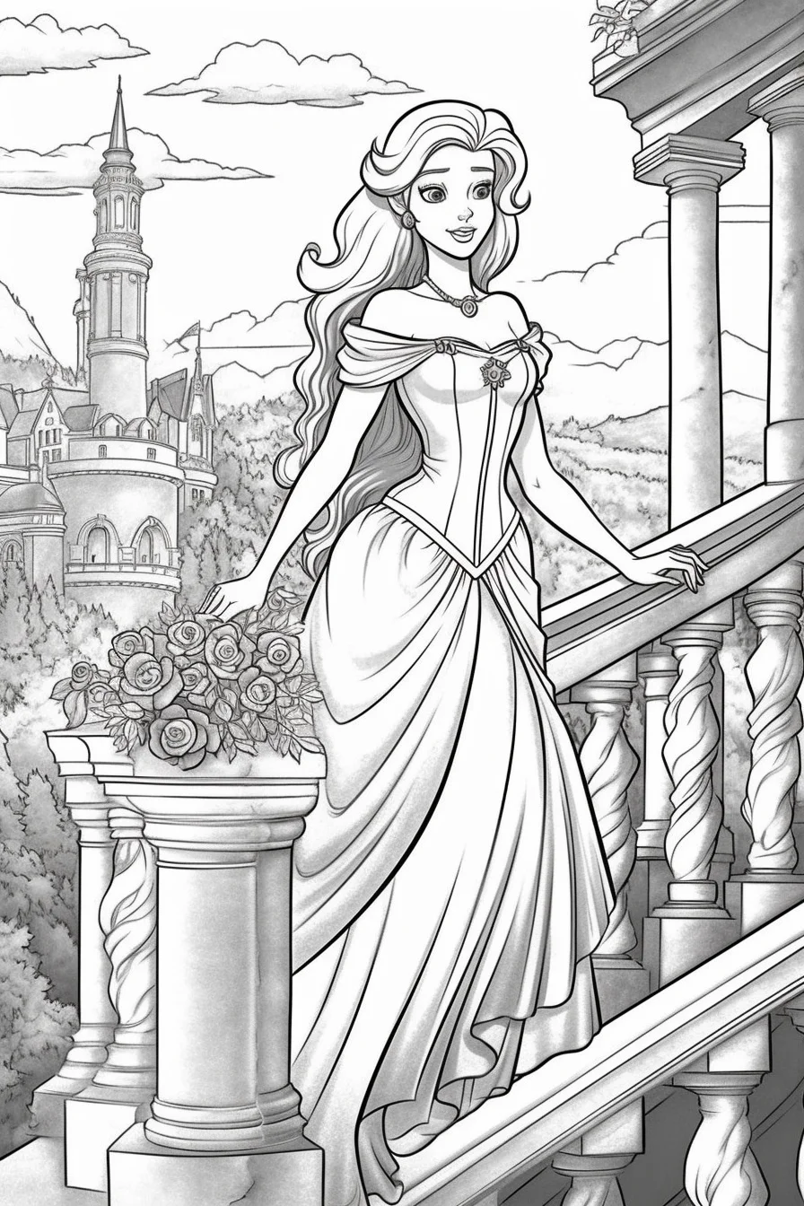 disney princess printable free coloring pages for kids
