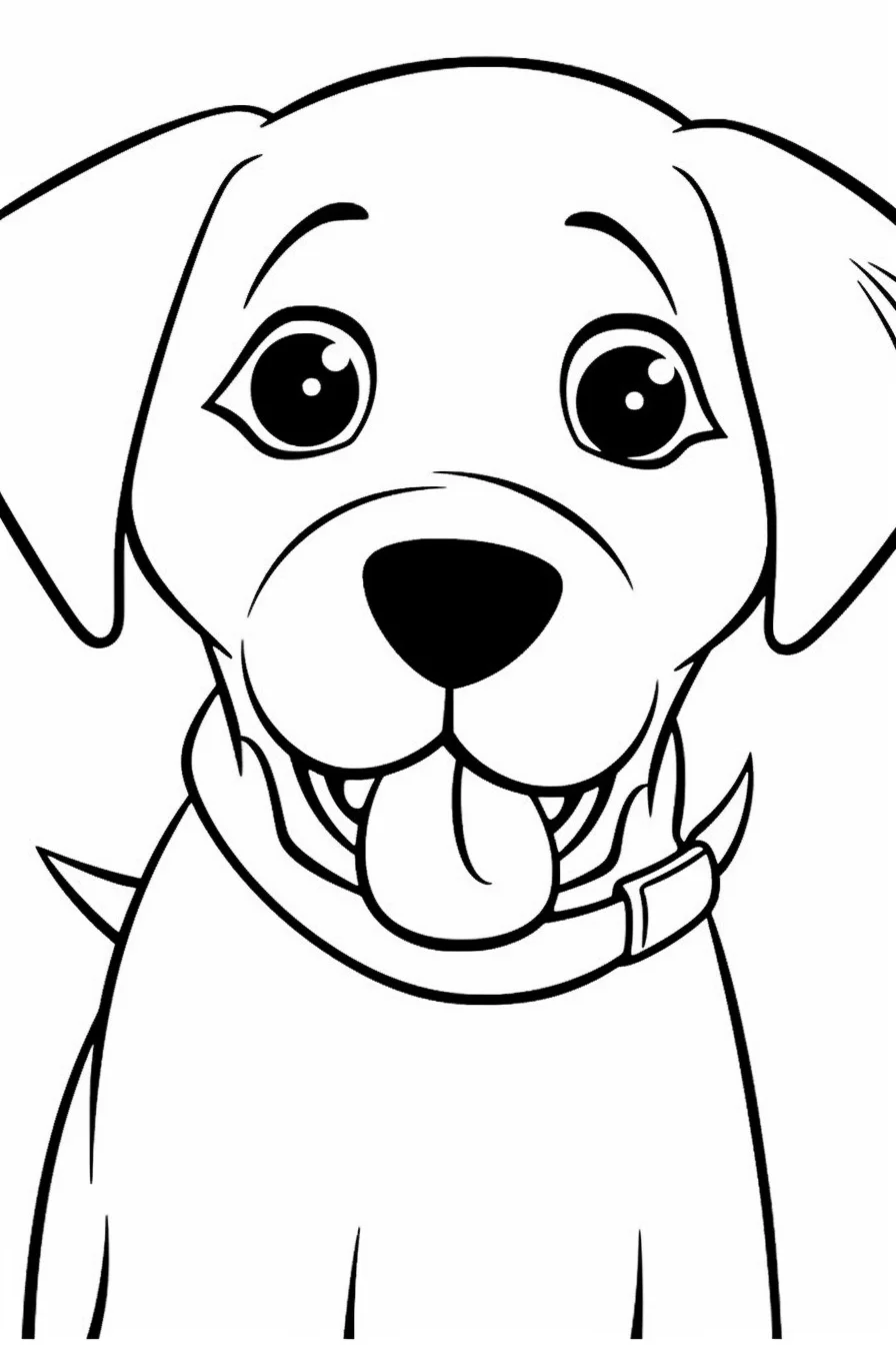 dog coloring pages for kids printable