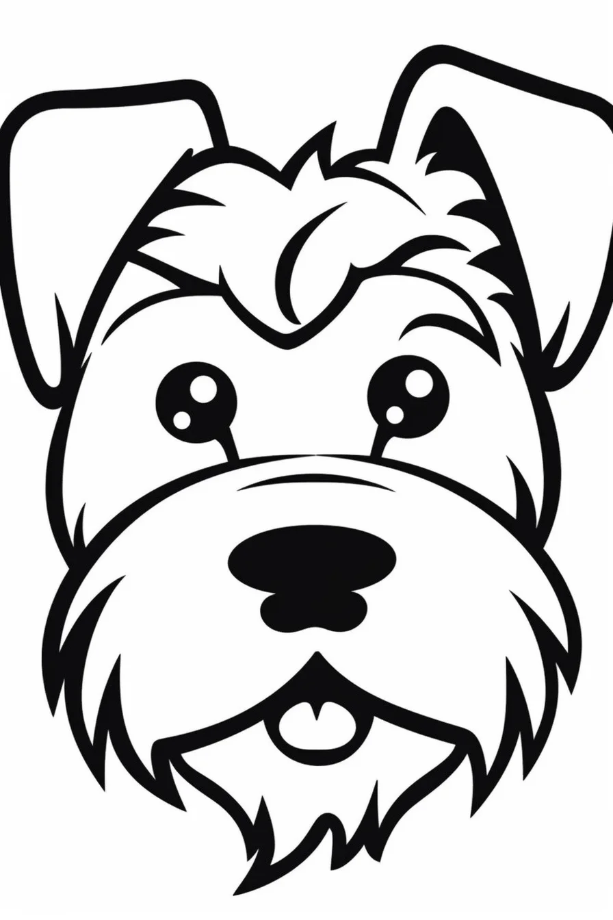 easy dog coloring pages printable